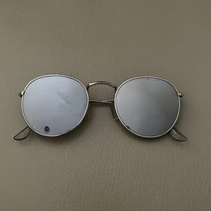 Urban outfitters round silver reflective sunglasses